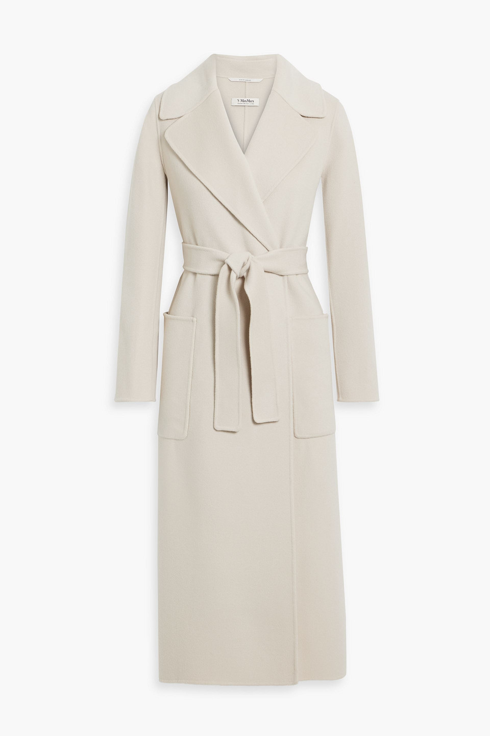 Max Mara Wool-felt Coat In Neutral