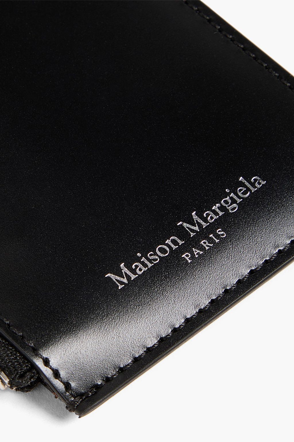 MAISON MARGIELA Glossed-leather cardholder
