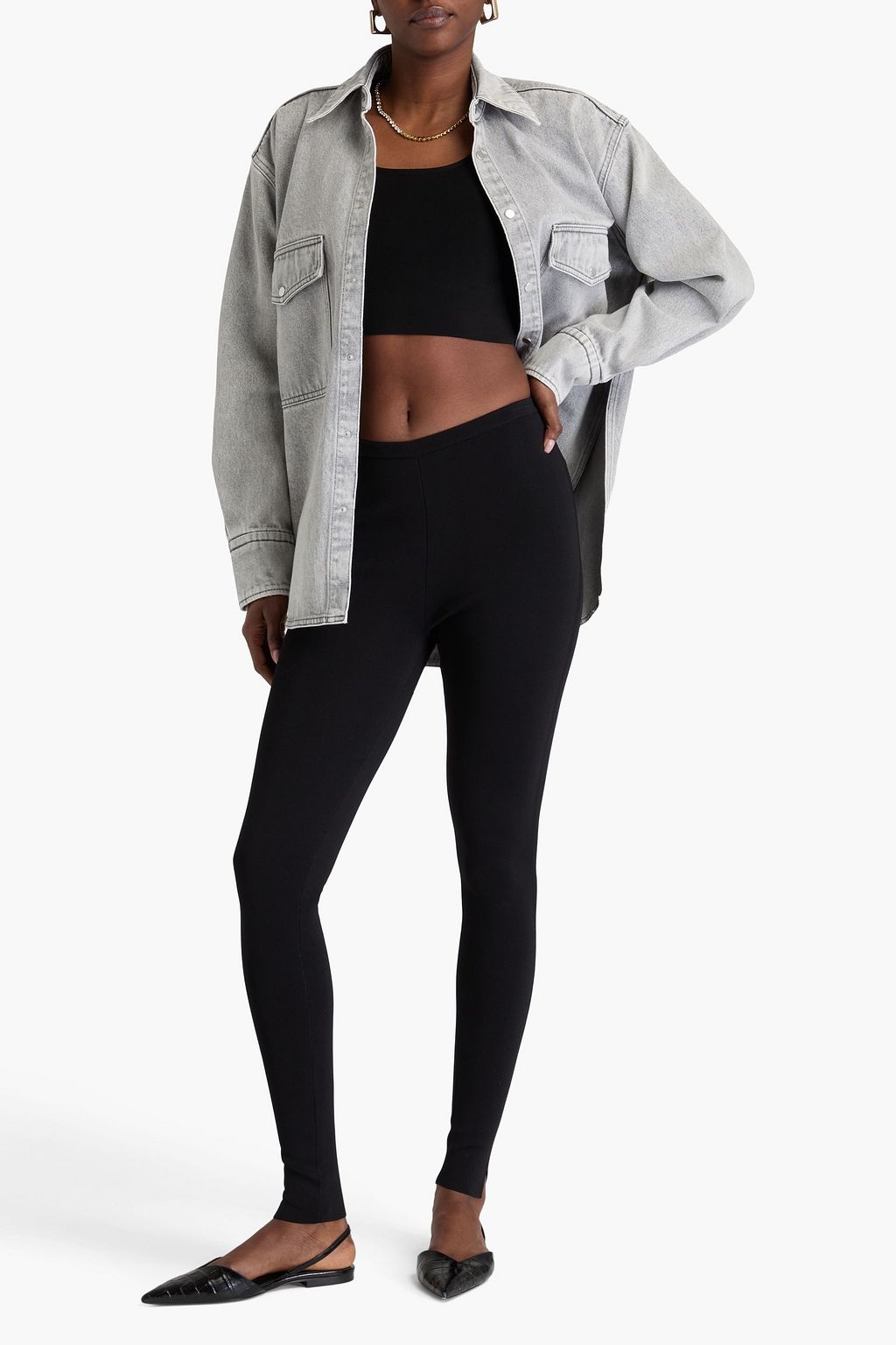 TOTEME Stretch-knit leggings