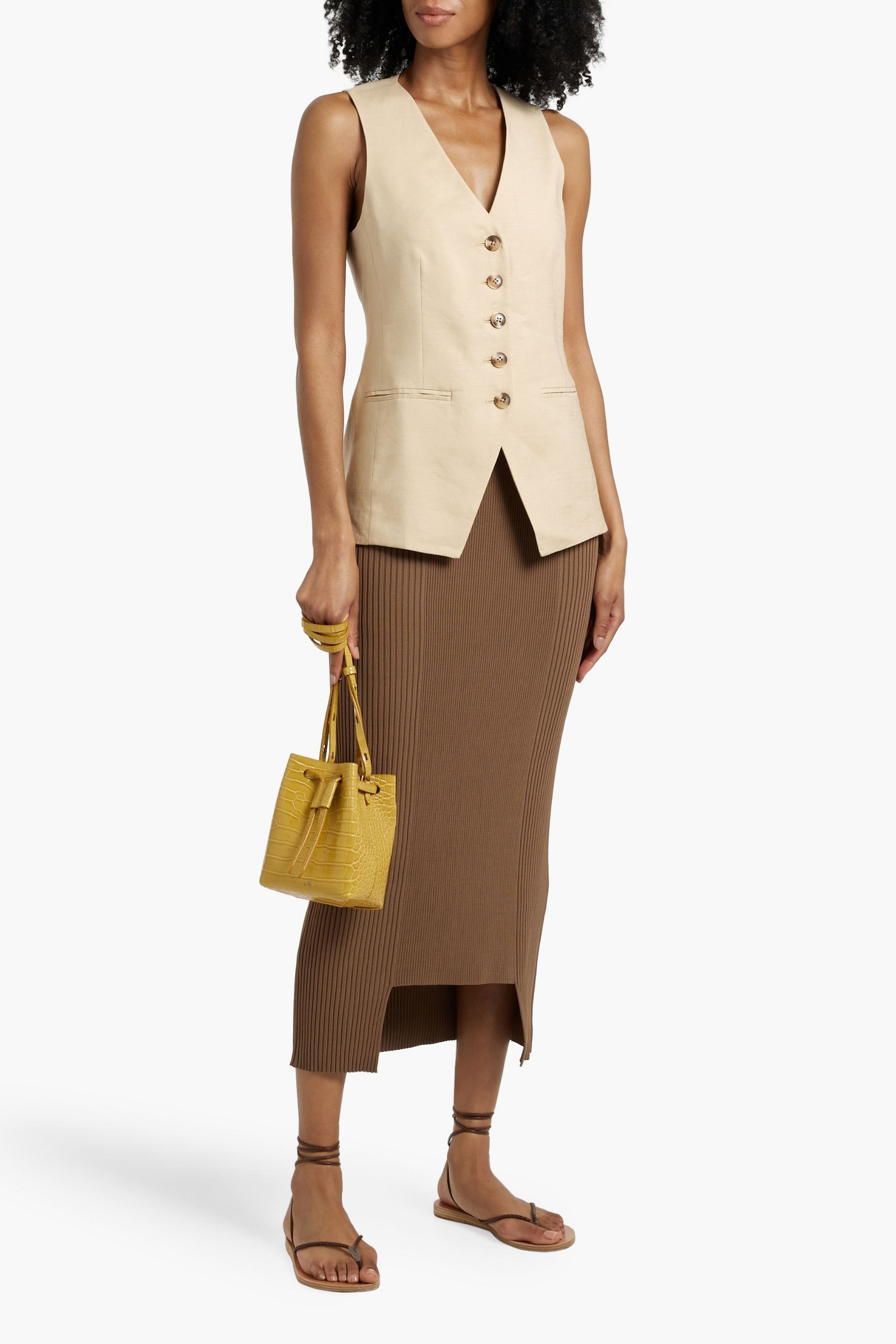 Veronica Beard - Liff linen-blend vest | Plush