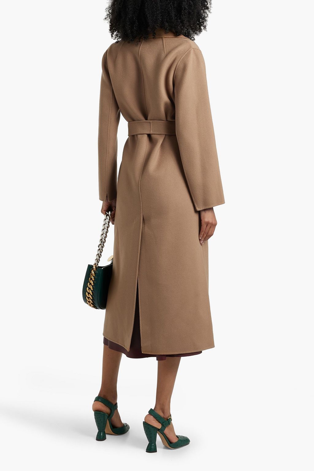 'S MAX MARA Luci belted wool-felt coat