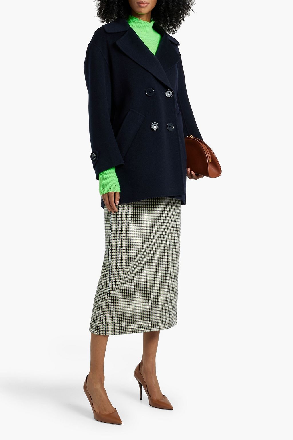 'S MAX MARA Oceania double-breasted wool-felt coat