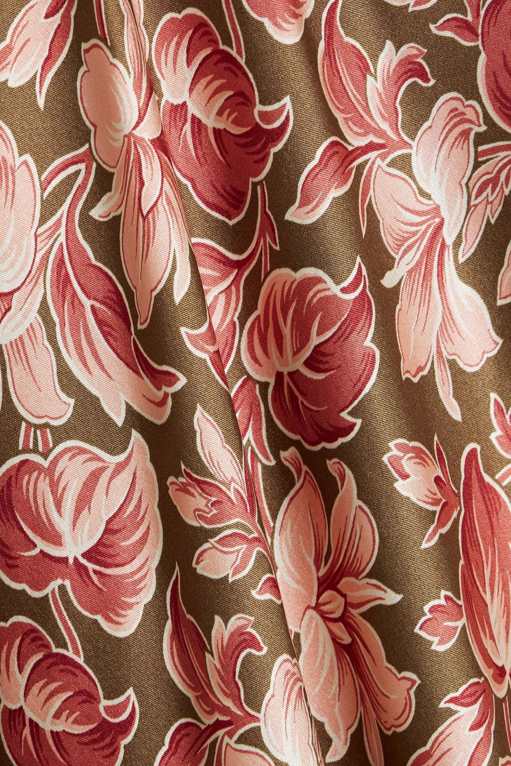 VERONICA BEARD Seymour floral-print silk-blend satin midi dress