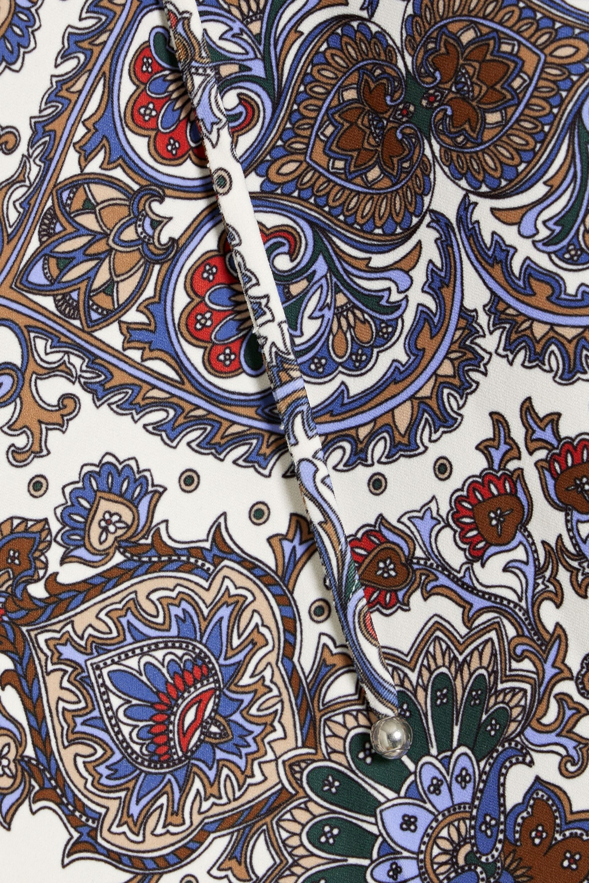 Veronica Beard Solay paisley-print crepe blouse thumbnail