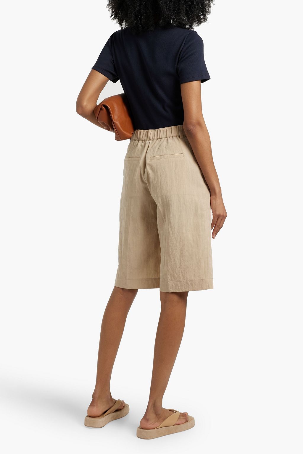 VERONICA BEARD Pruitt ribbed stretch Pima-cotton T-shirt
