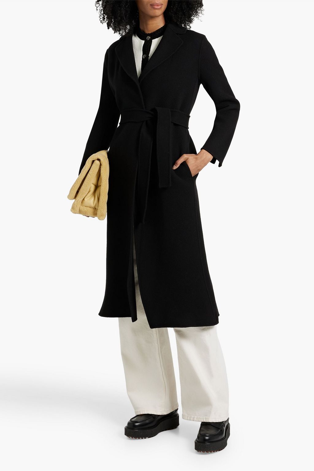 'S MAX MARA Poldo belted wool-felt coat