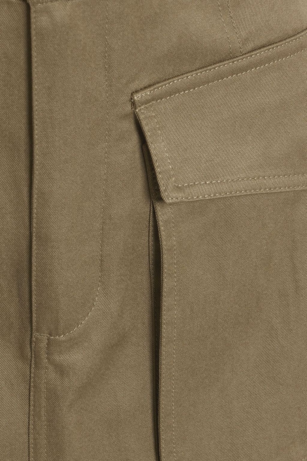 ULLA JOHNSON Veria Lyocell-blend twill midi skirt