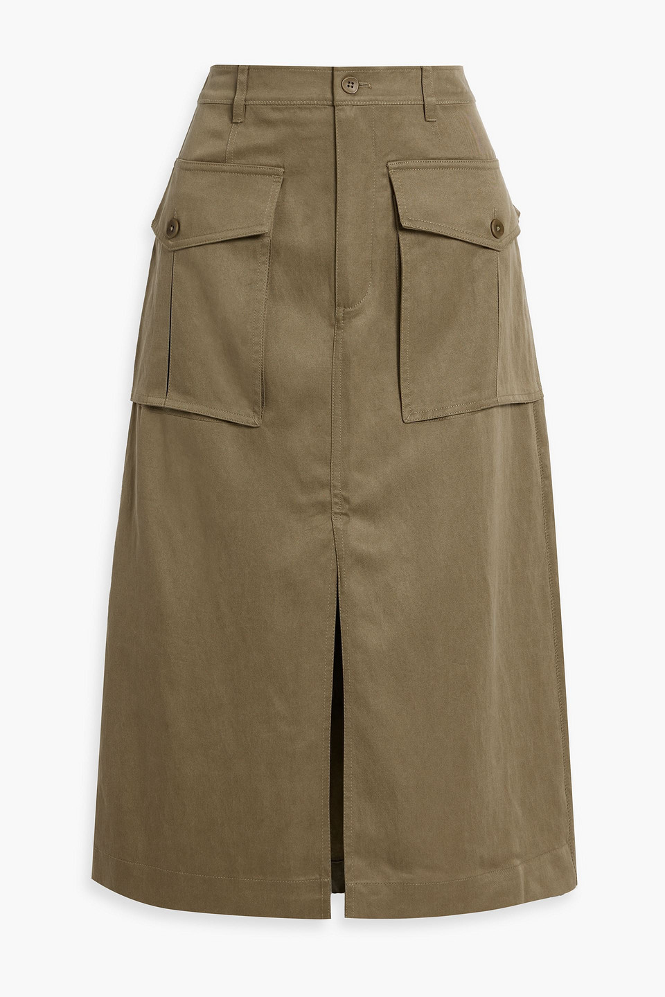 Ulla Johnson Veria Lyocell-blend Twill Midi Skirt