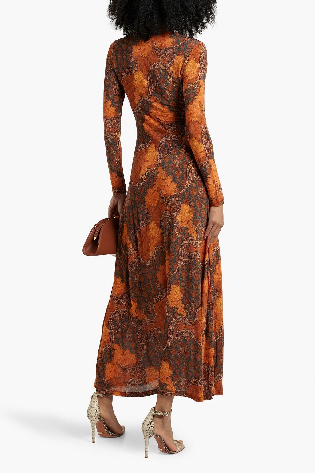ULLA JOHNSON Amari printed jersey maxi dress