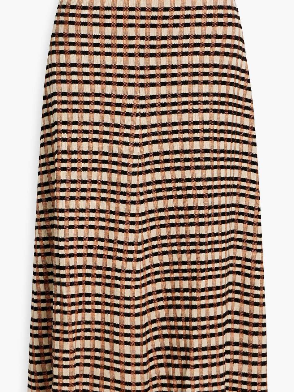 amal jacquard-knit midi skirt