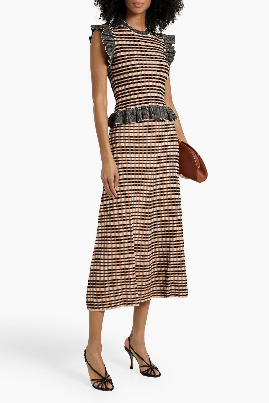 ULLA JOHNSON Amal jacquard-knit midi skirt