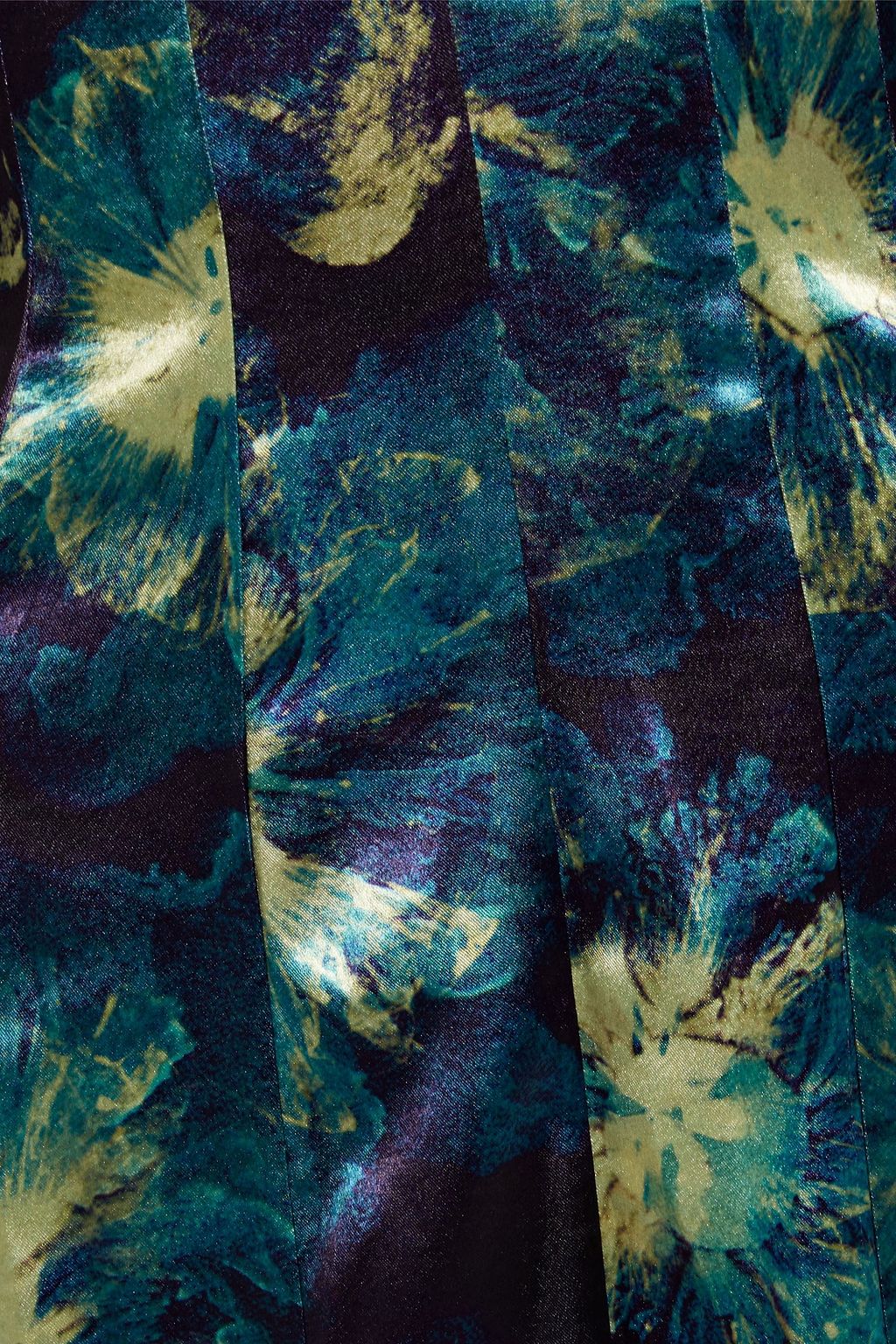 ULLA JOHNSON Acrou printed satin midi dress