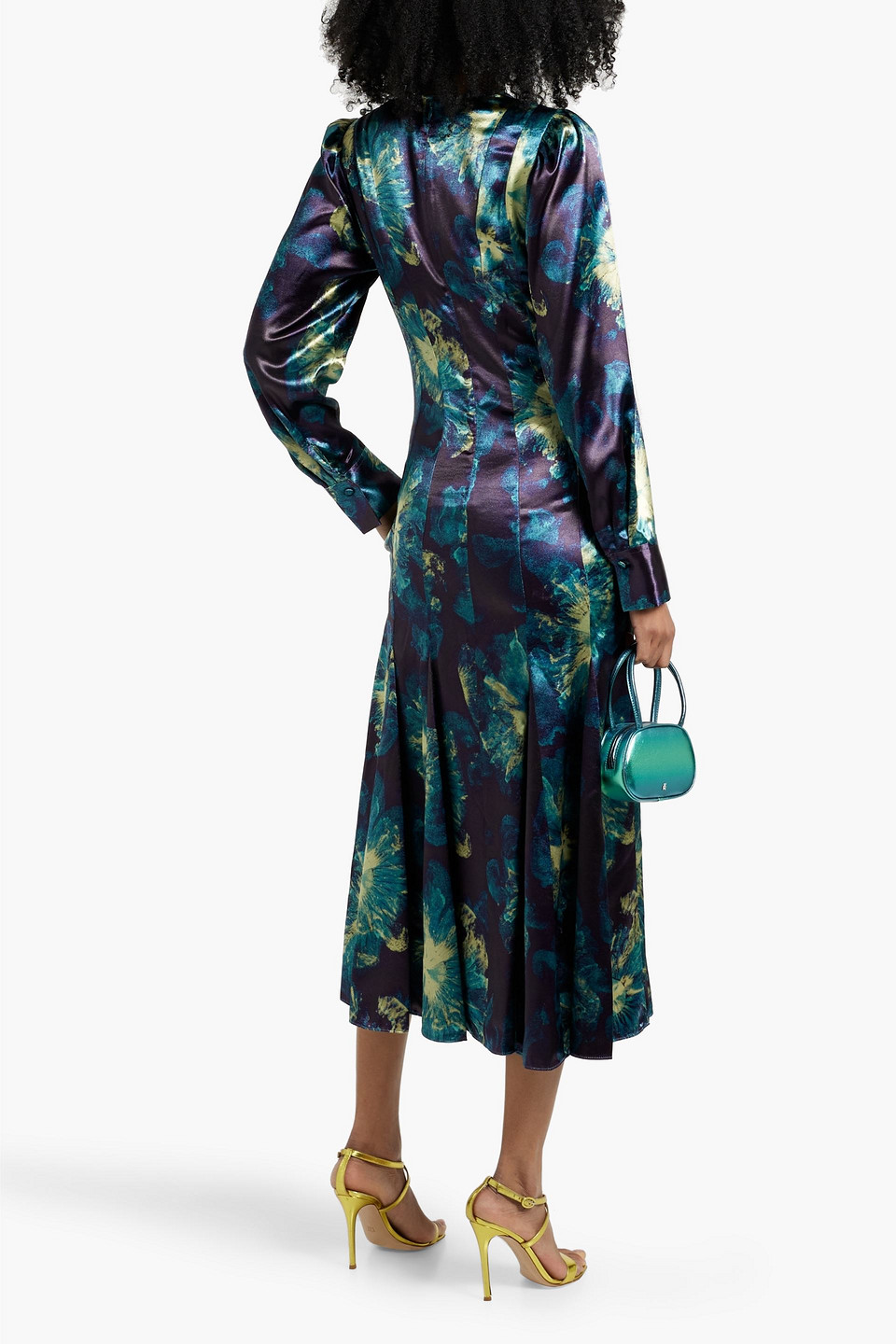 Ulla Johnson Acrou Printed Satin Midi Dress