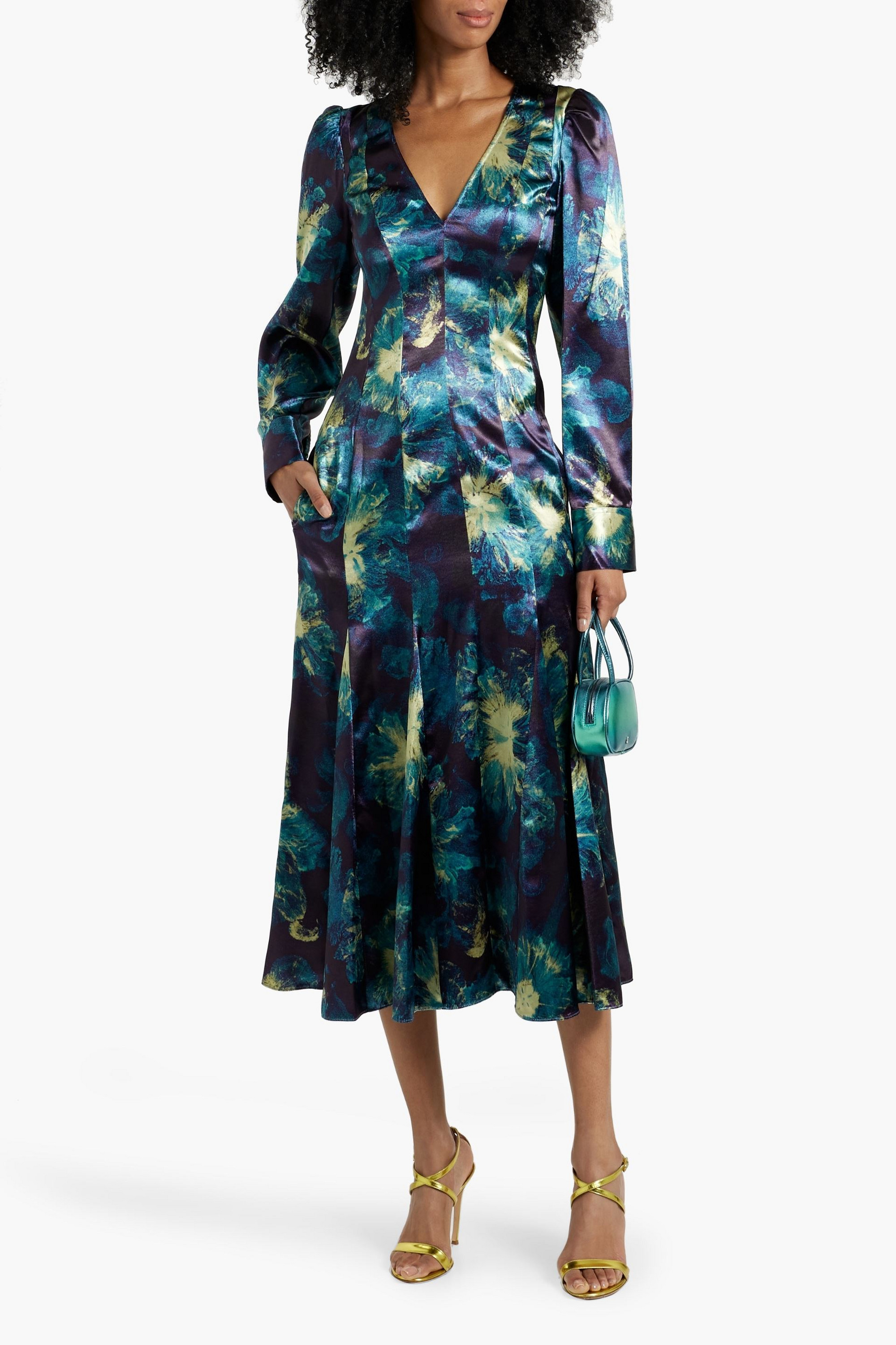 Ulla Johnson Acrou printed satin midi dress