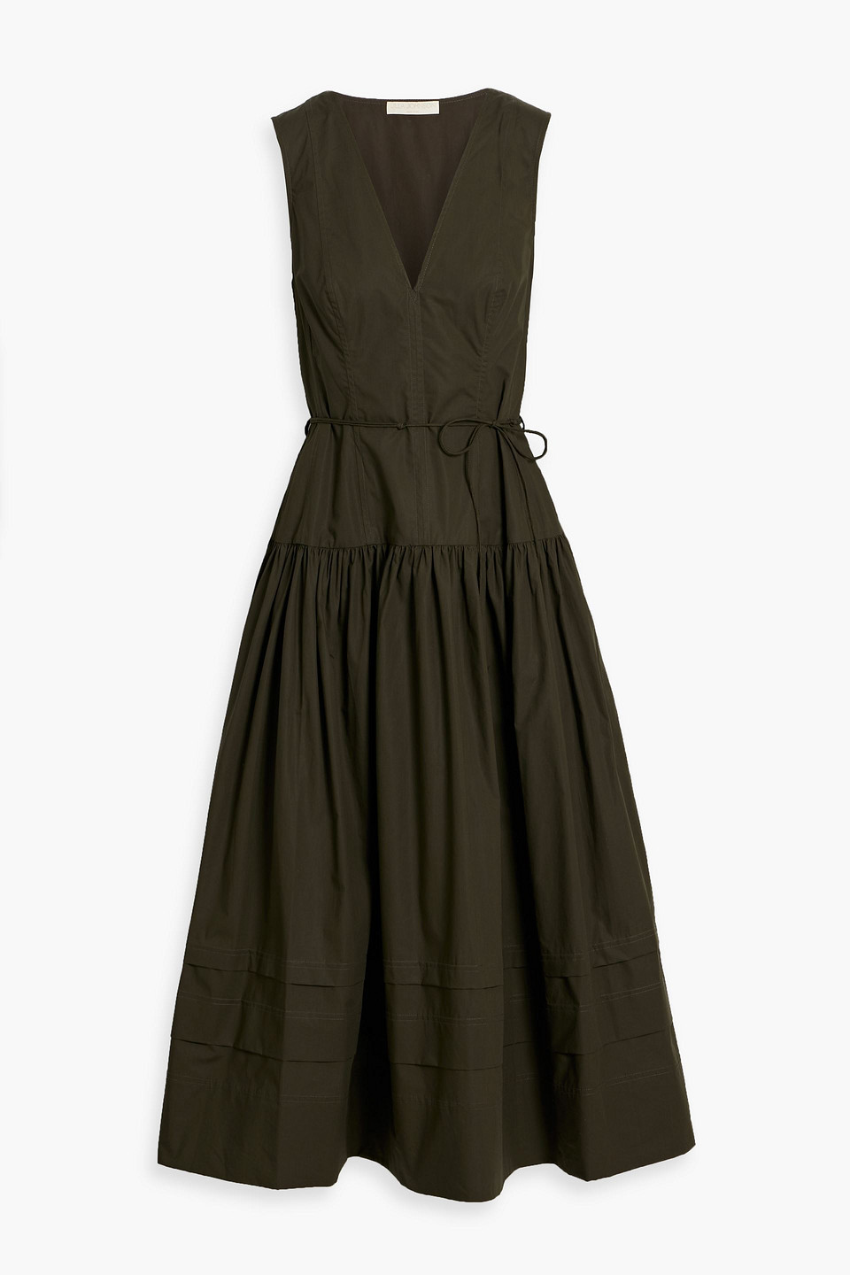 Ulla Johnson Kiran Tiered Cotton-poplin Midi Dress
