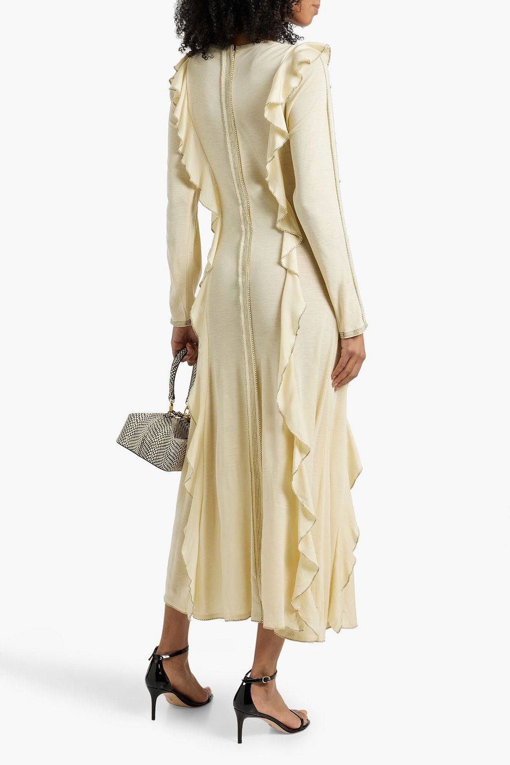 ULLA JOHNSON Analia ruffled wool maxi dress