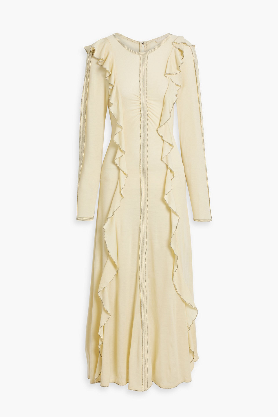 Ulla Johnson Analia Ruffled Wool Maxi Dress