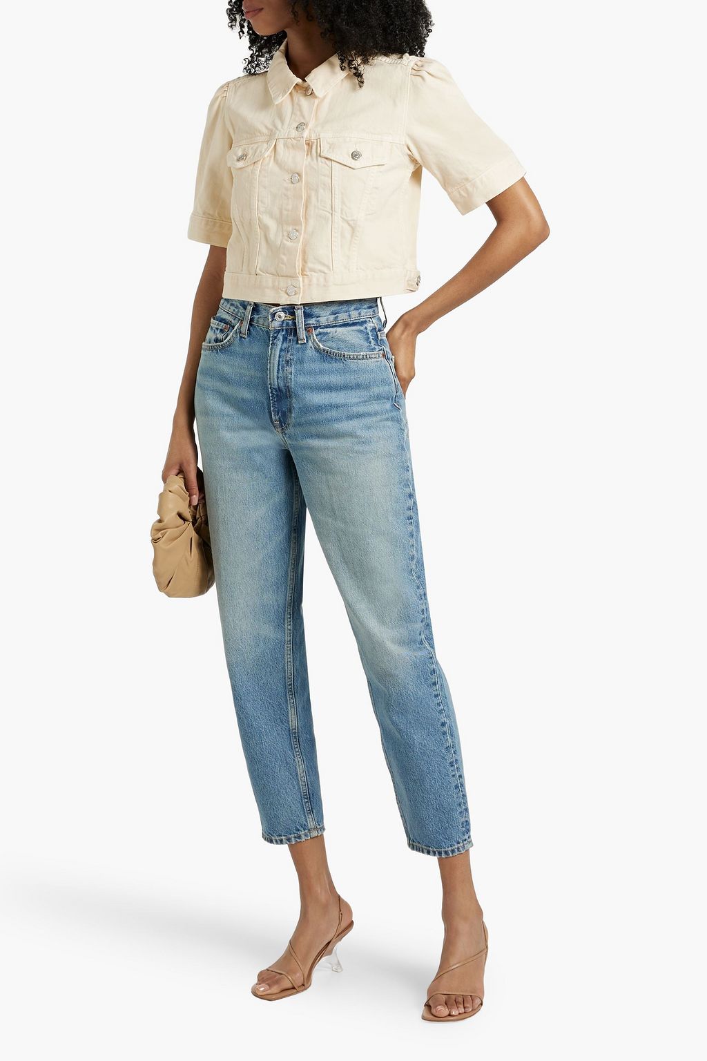 VERONICA BEARD Raina cropped denim jacket