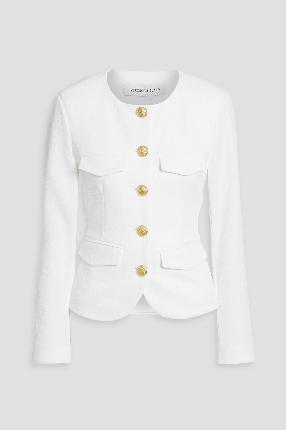 Veronica Beard Kensington Knit Jacket In White
