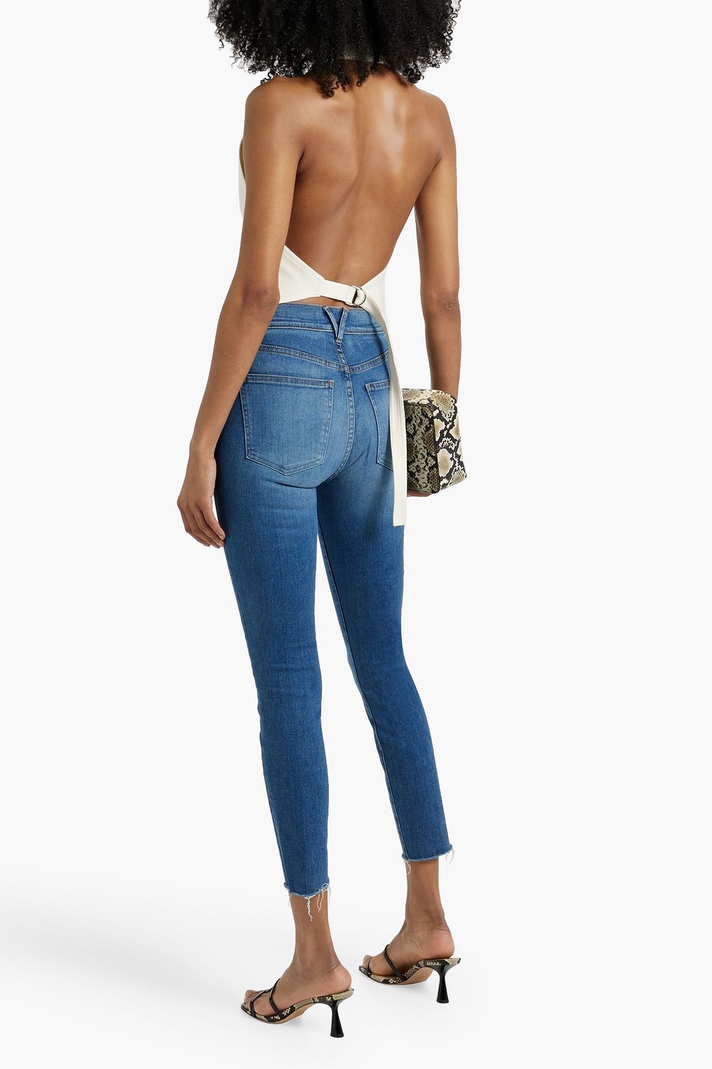 VERONICA BEARD Debbie cropped high-rise skinny jeans