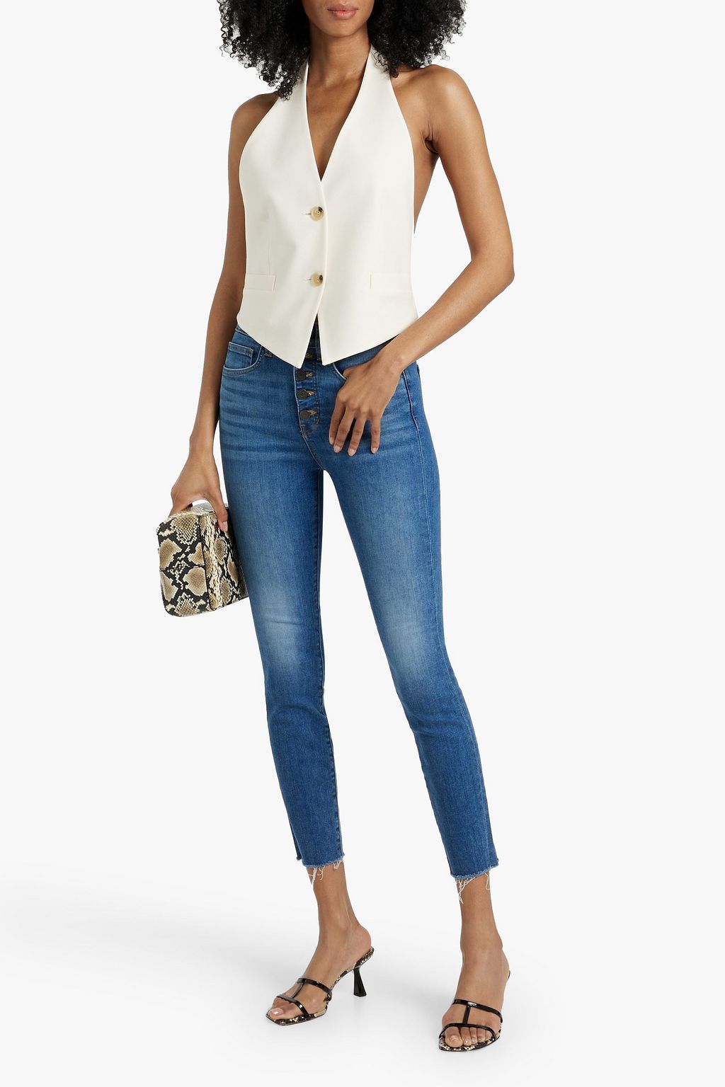VERONICA BEARD Debbie cropped high-rise skinny jeans