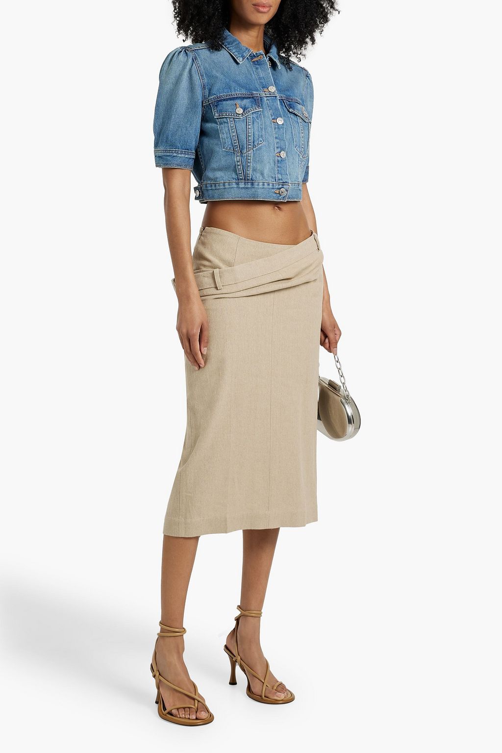 VERONICA BEARD Raina cropped denim jacket