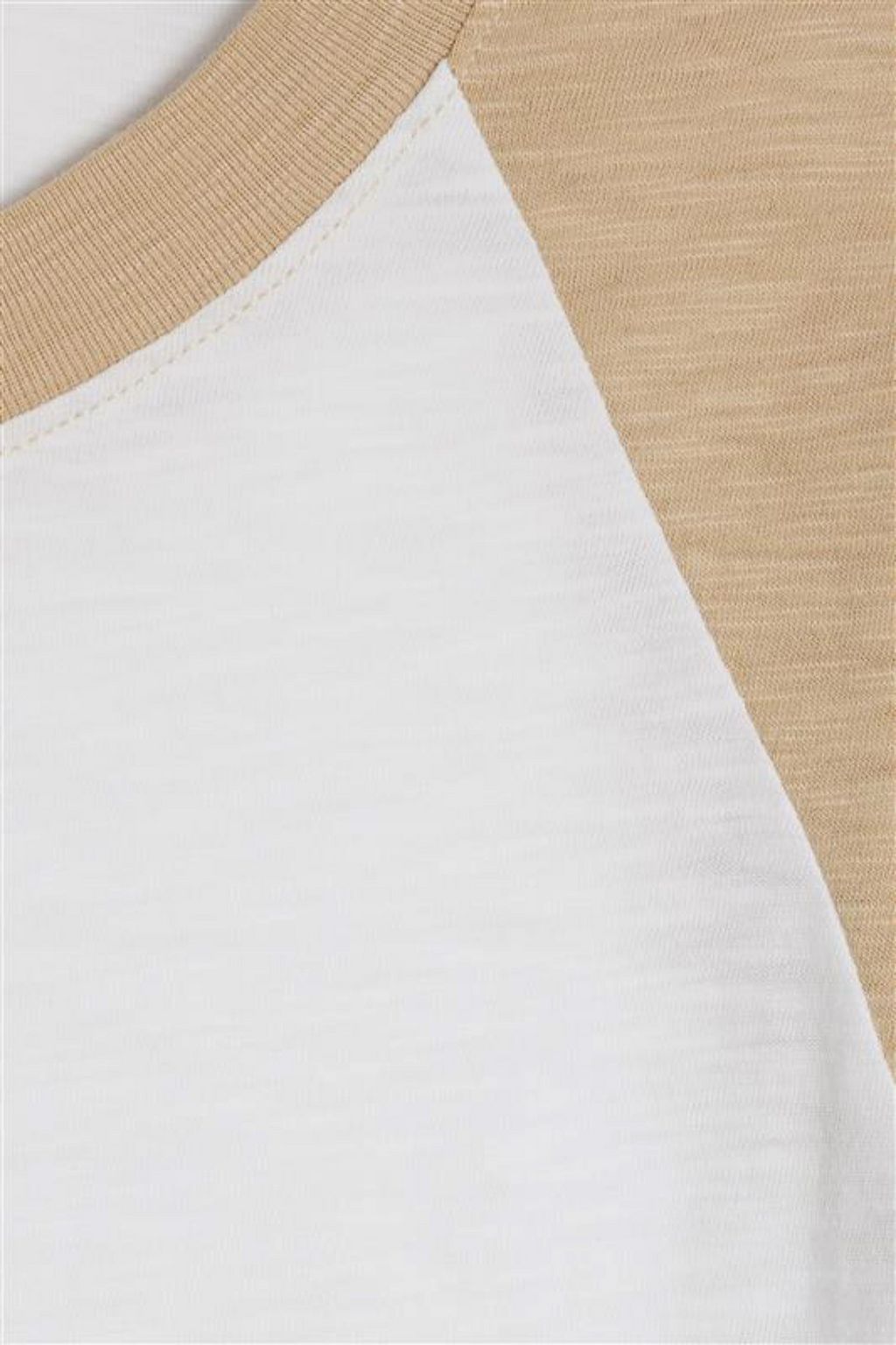 VERONICA BEARD Mason two-tone slub Pima cotton-jersey top