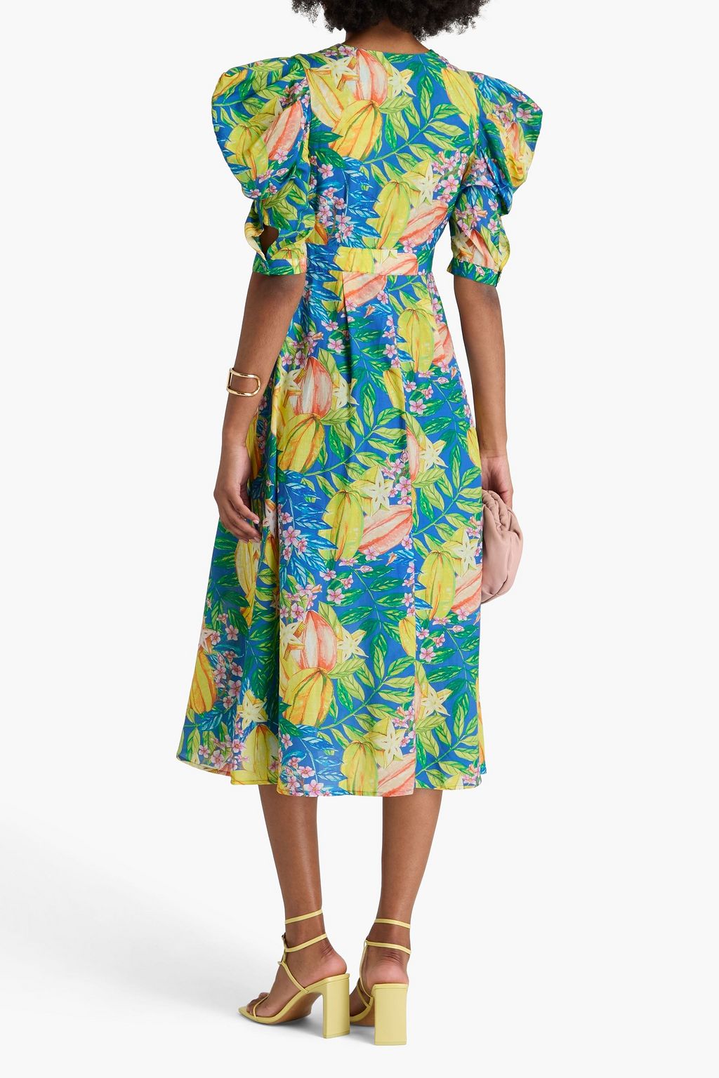 FARM RIO Midikleid aus Musselin aus einer Baumwollmischung mit Print