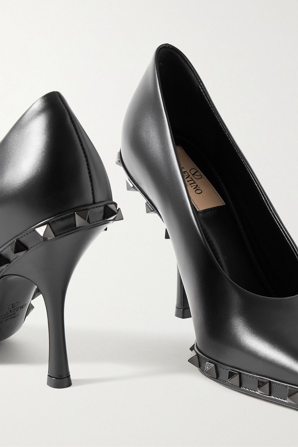 VALENTINO GARAVANI Rockstud 100 leather pumps