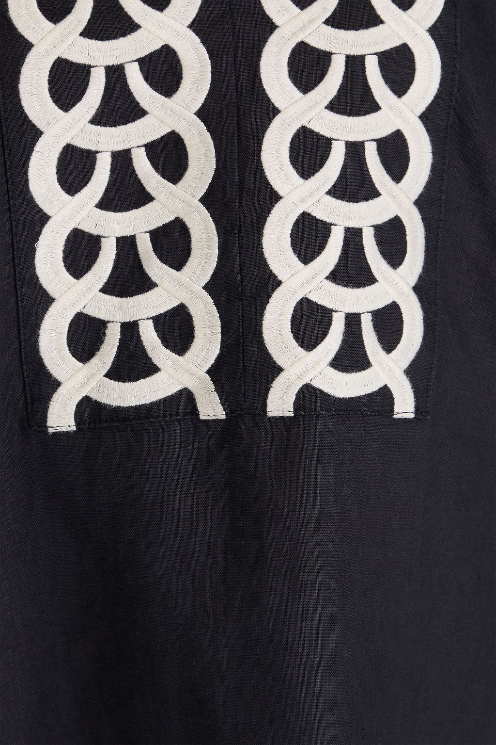 BY MALENE BIRGER بلوزة كادموس من الكتّان بتصميم مطرّز