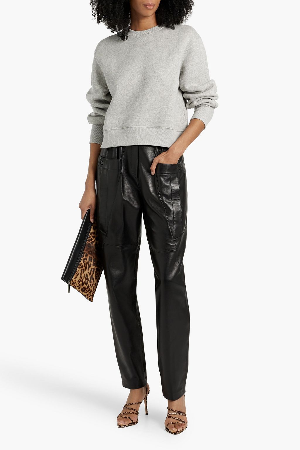 ULLA JOHNSON Lumi French cotton-terry sweatshirt