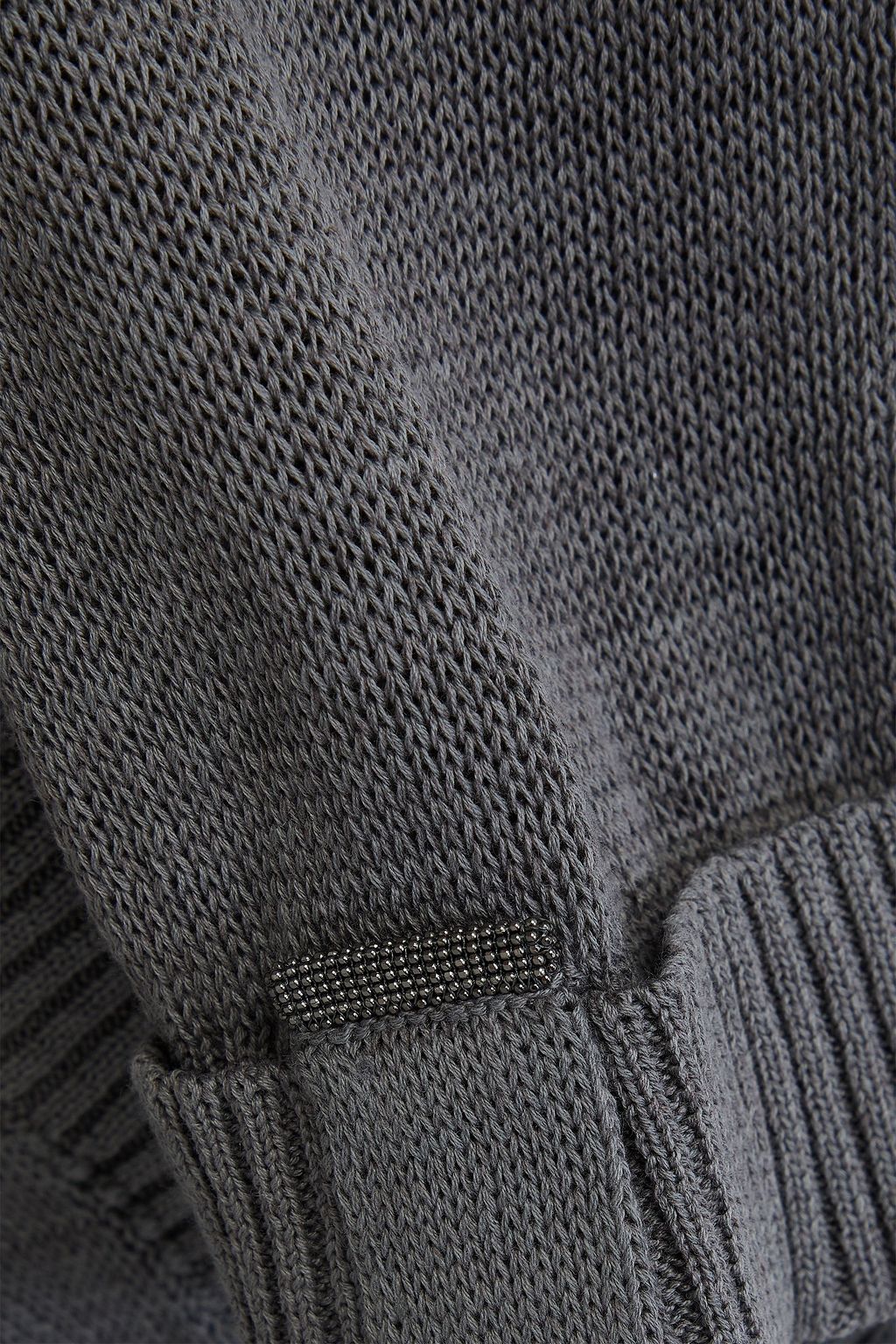 BRUNELLO CUCINELLI Cardigan aus Baumwolle mit Zierperlen