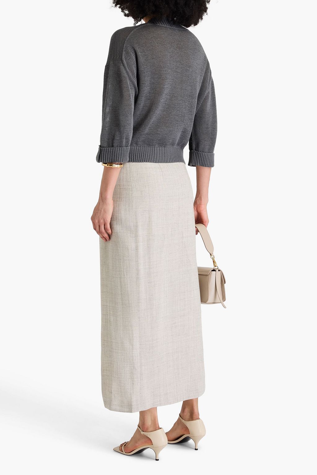 BRUNELLO CUCINELLI Cardigan aus Baumwolle mit Zierperlen