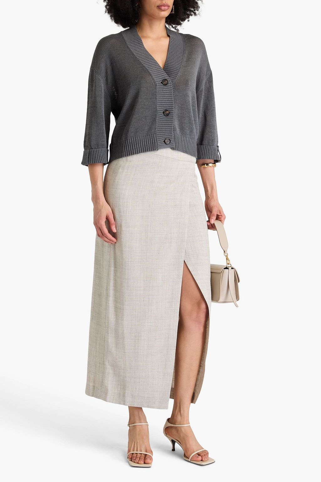 BRUNELLO CUCINELLI Cardigan aus Baumwolle mit Zierperlen
