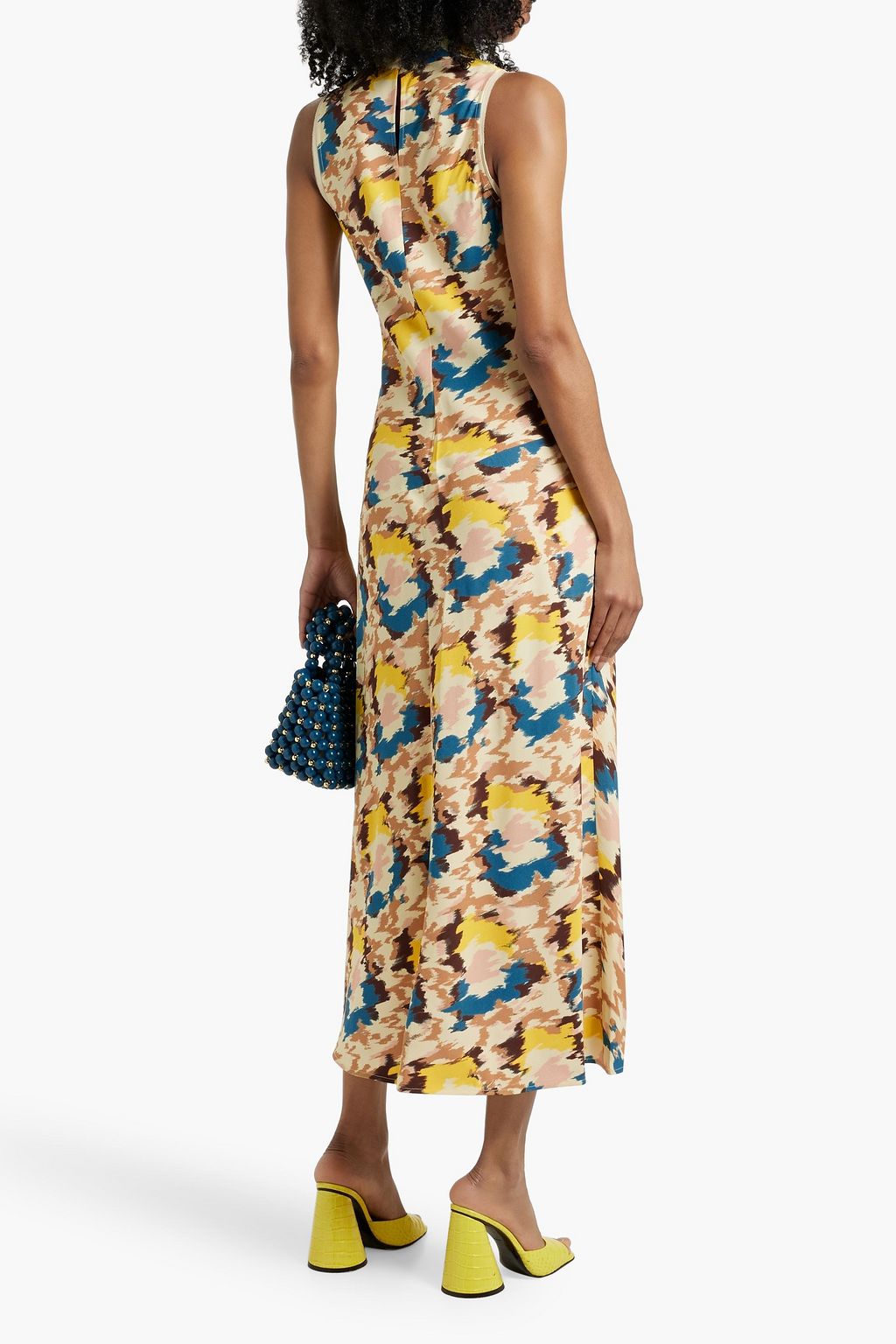 ULLA JOHNSON Kalena draped crepe midi dress