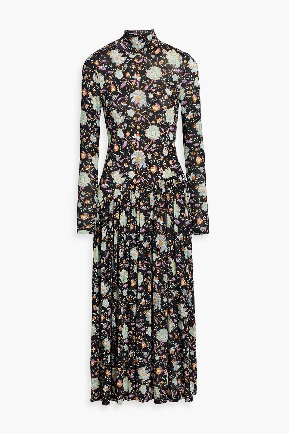 Ulla Johnson Fernanda Floral-print Stretch-jersey Midi Dress