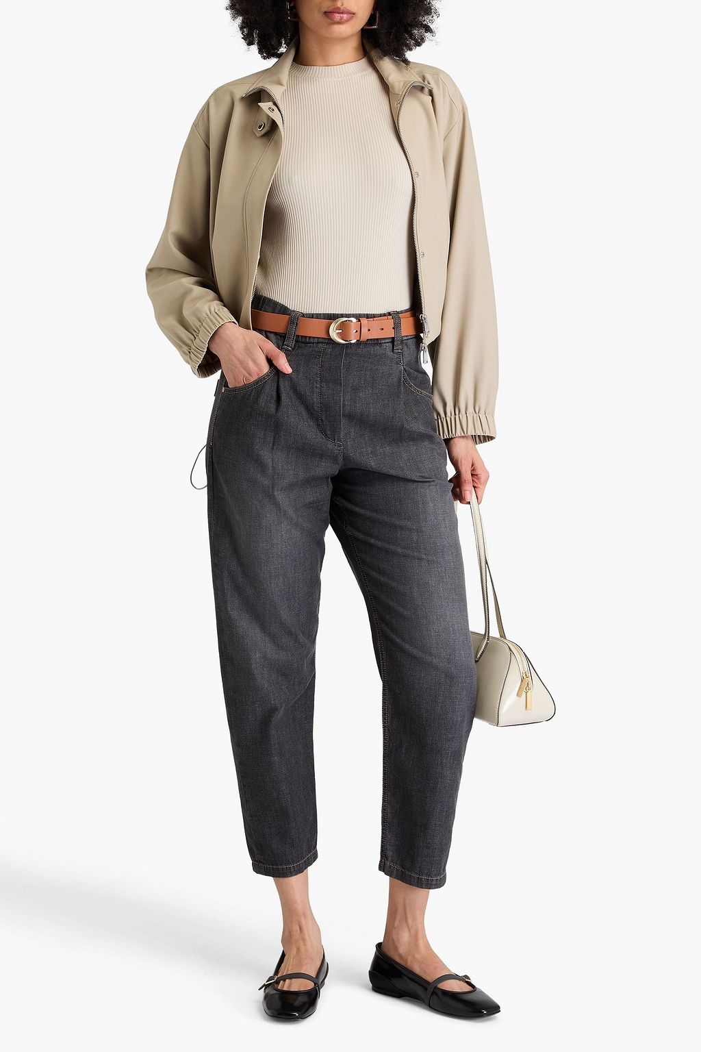 BRUNELLO CUCINELLI Cropped tapered jeans
