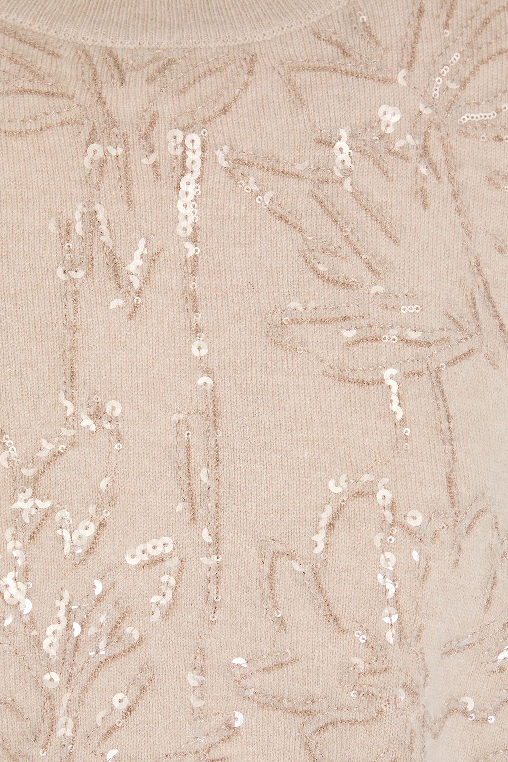 BRUNELLO CUCINELLI Sequin-embellished wool, cashmere and silk-blend vest