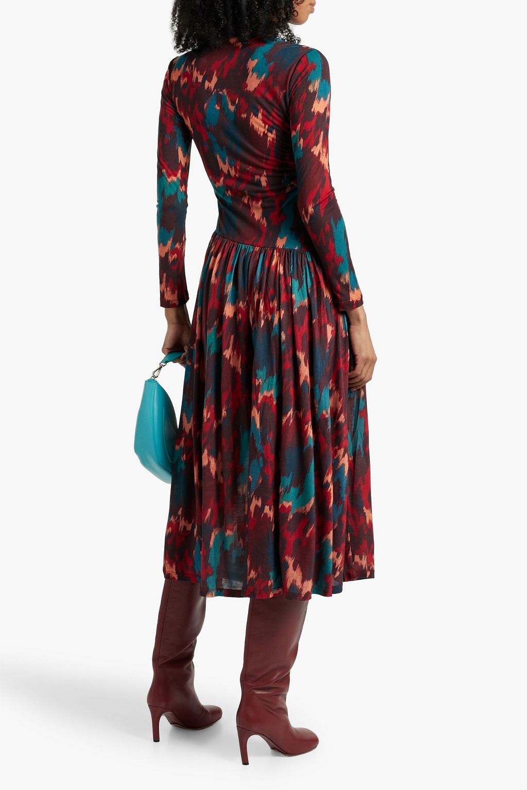 ULLA JOHNSON Fernanda printed Lyocell-jersey midi dress