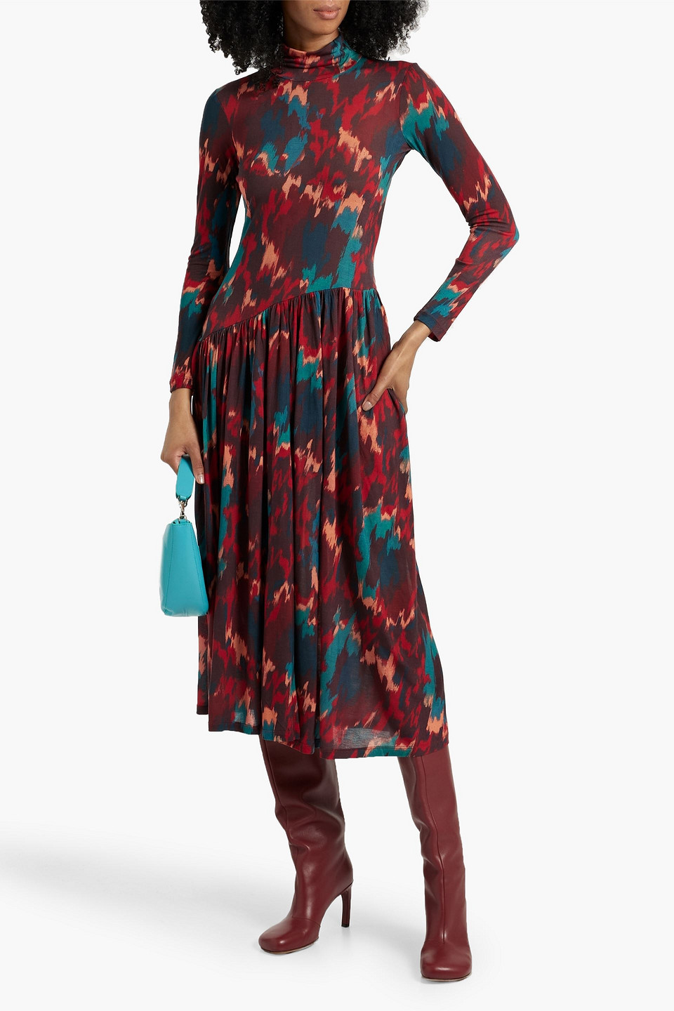 Ulla Johnson Fernanda Printed Lyocell-jersey Midi Dress