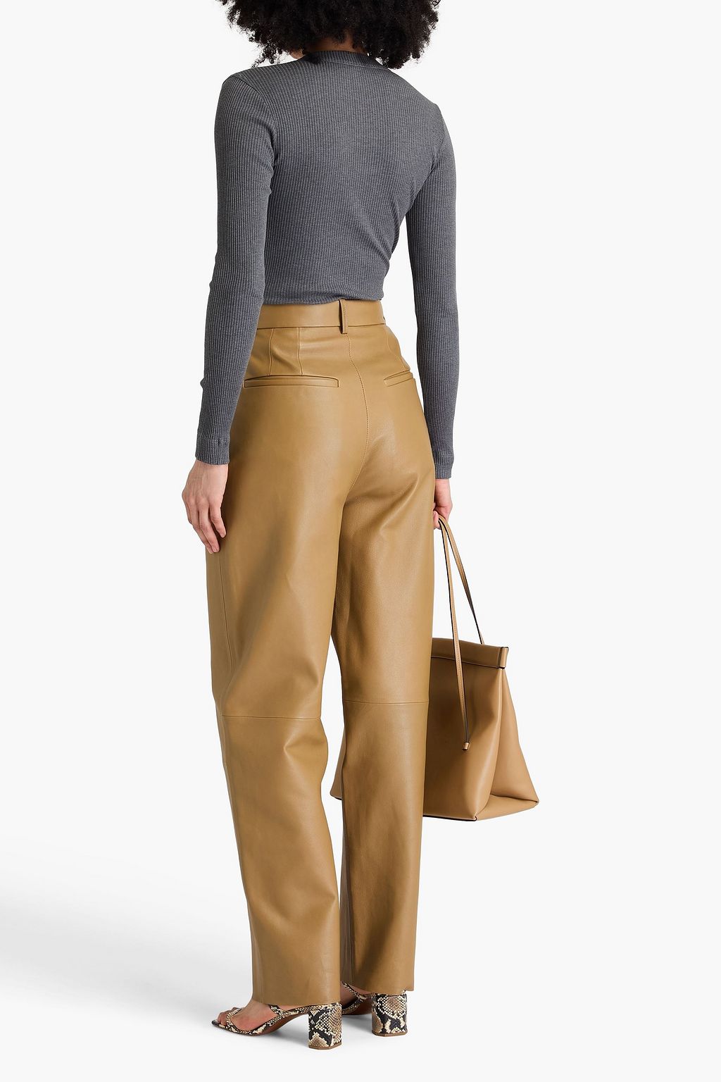 BRUNELLO CUCINELLI Bead-embellished ribbed cotton sweater