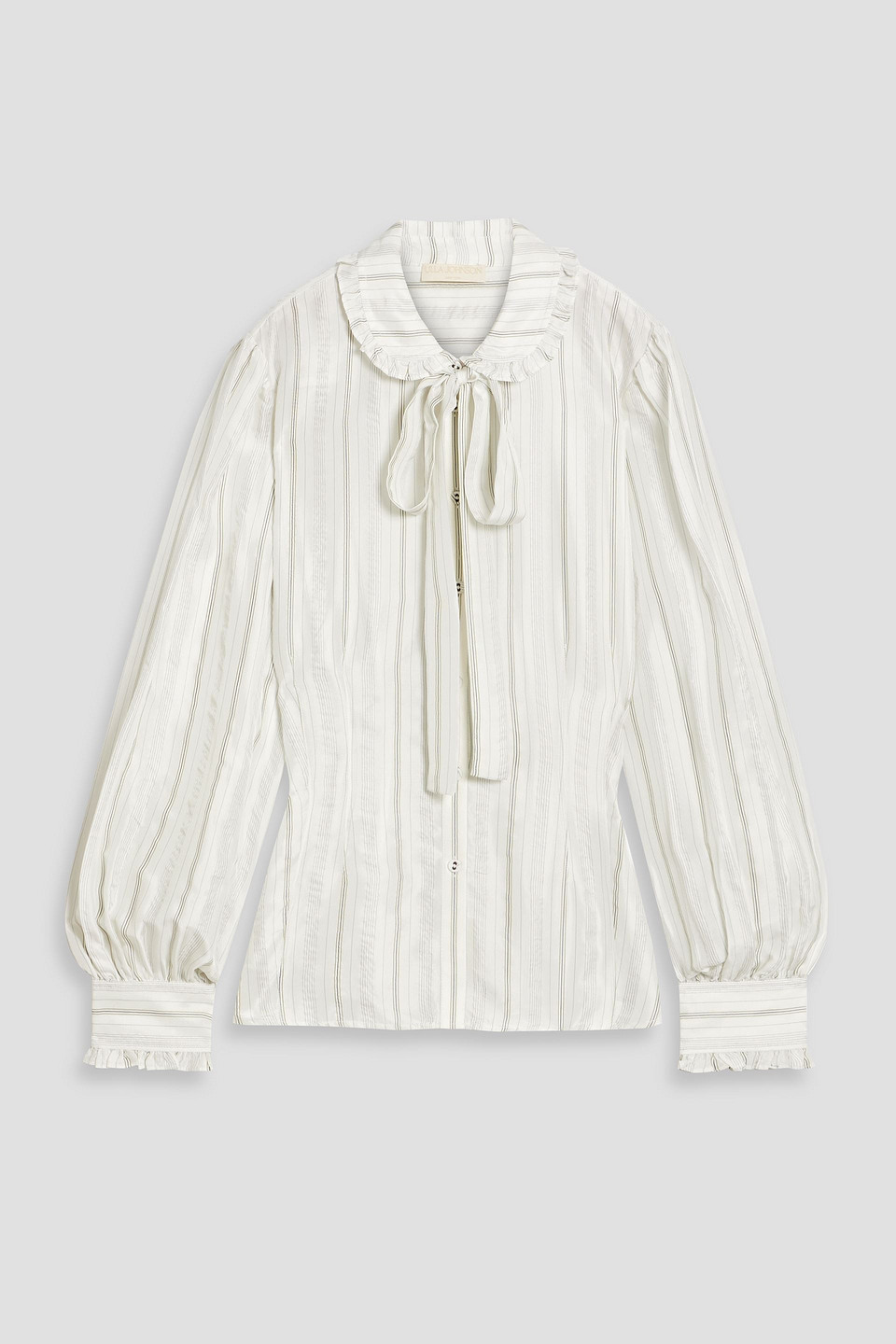Ulla Johnson Vedra Pussy-bow Striped Silk Blouse