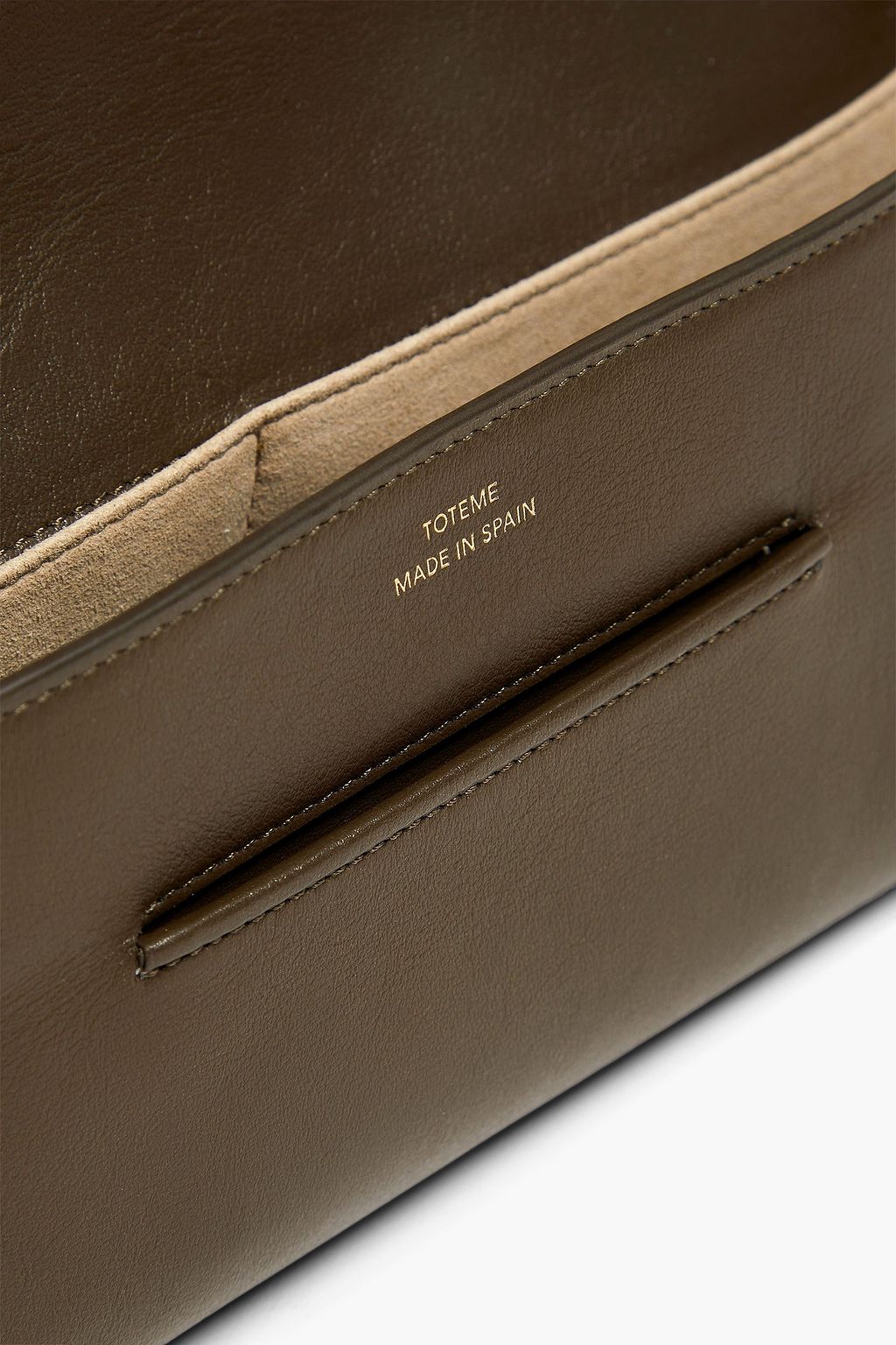 TOTEME Soft T leather clutch