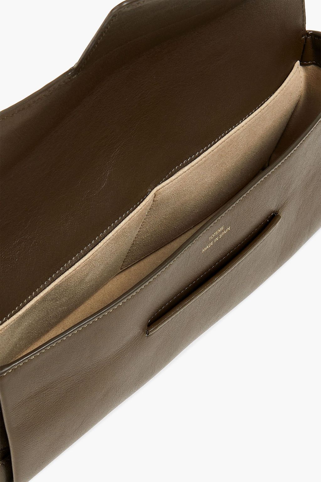 TOTEME Soft T leather clutch