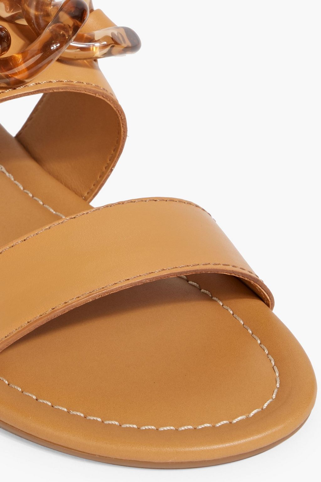 SEE BY CHLOÉ Monyca chain-embellished leather sandals