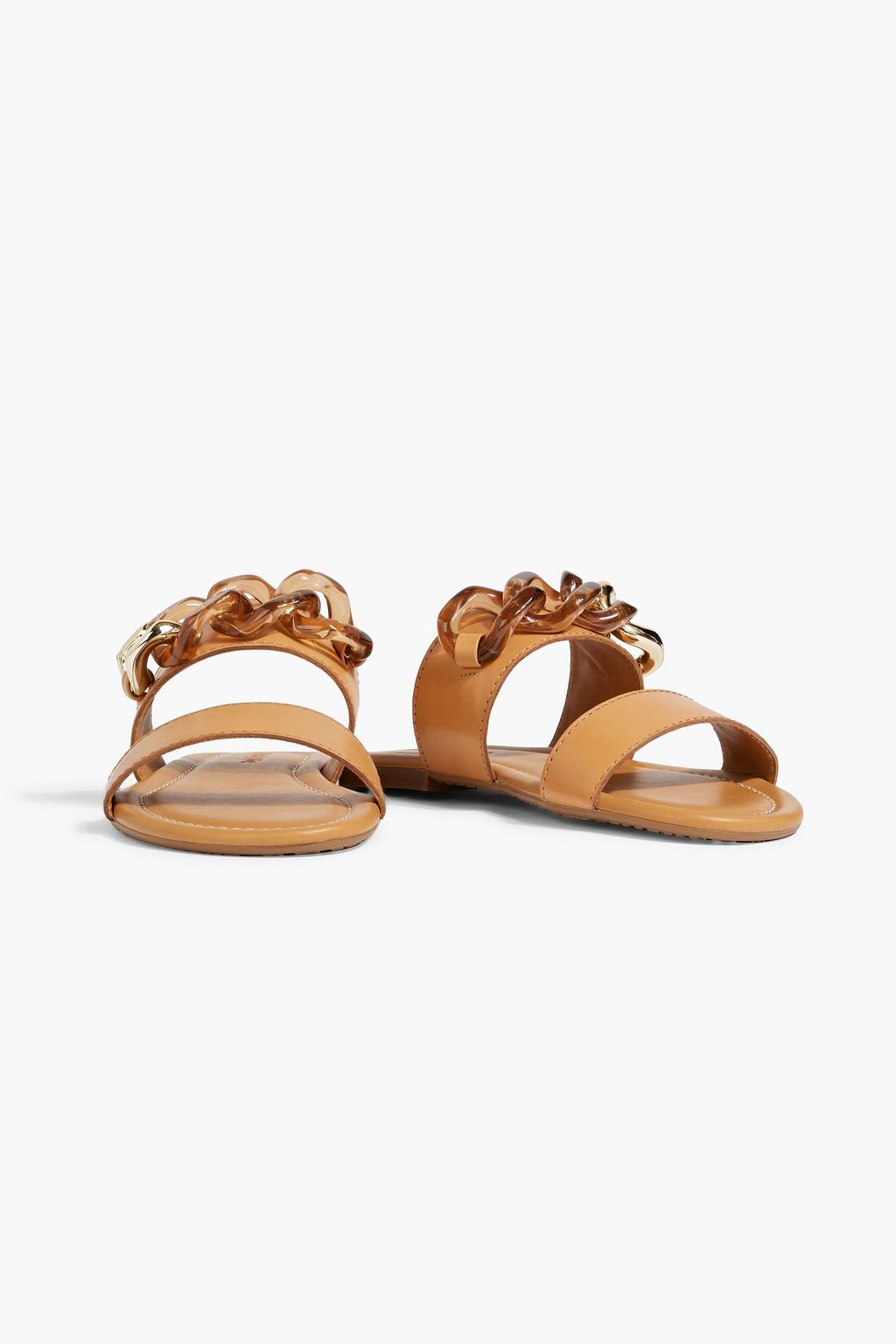 SEE BY CHLOÉ Monyca chain-embellished leather sandals