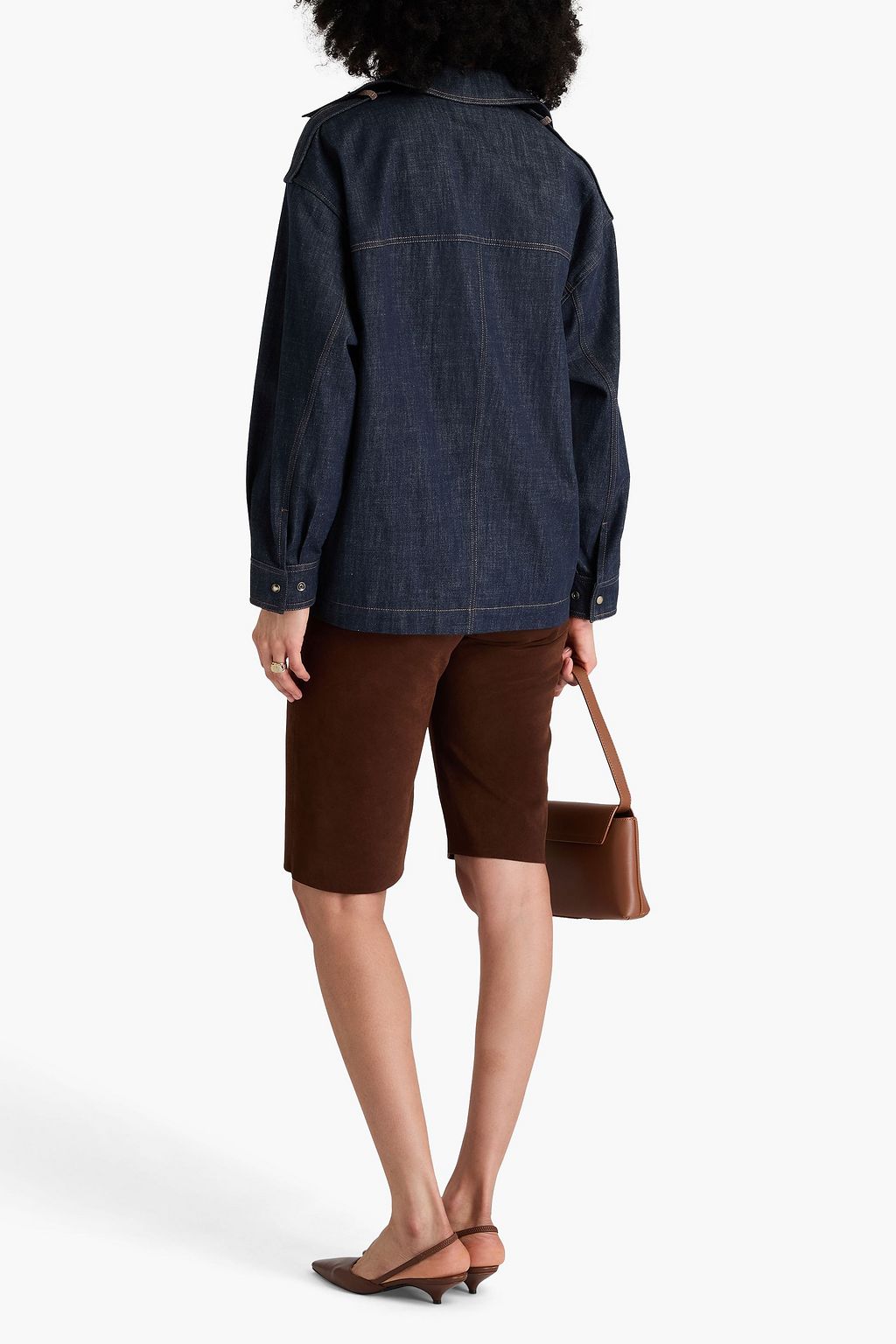 BRUNELLO CUCINELLI Jeansjacke mit Zierperlen