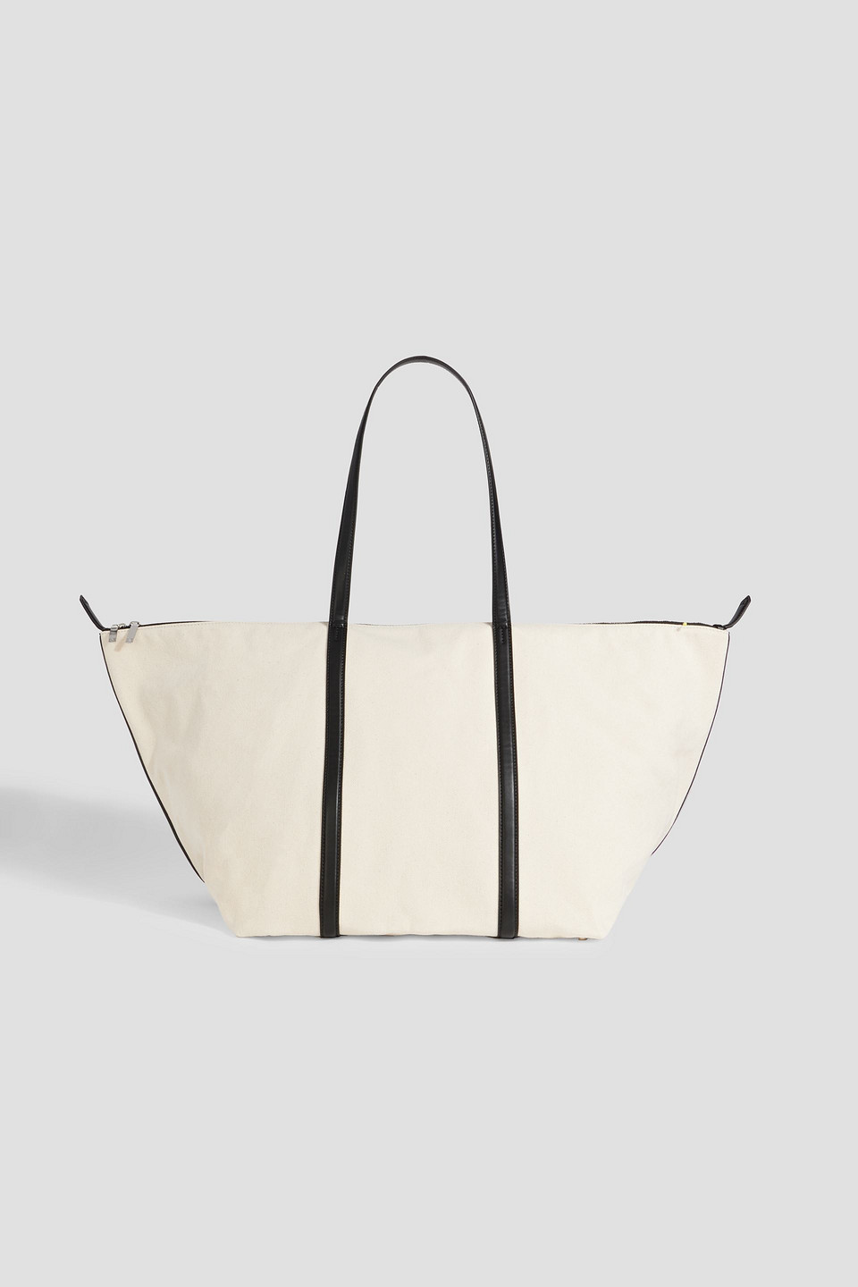 Totême Leather-trimmed Canvas Weekend Bag