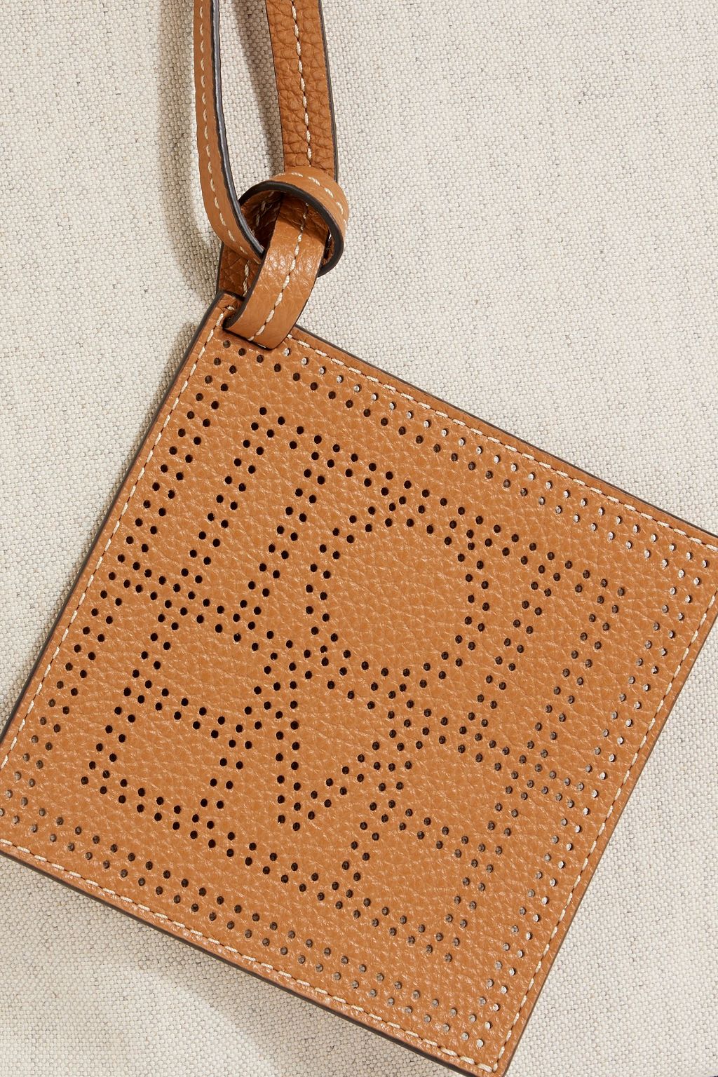 TOTEME Leather-trimmed canvas tote