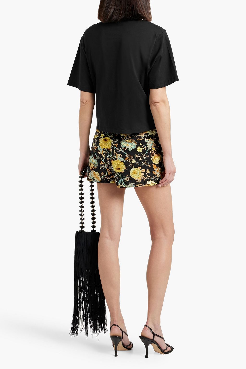 ULLA JOHNSON Cade silk shorts